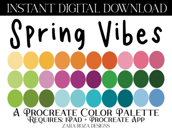 Spring Vibes Procreate Color Palette