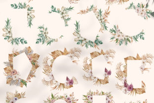 Watercolor Wedding Boho Frames Clipart Graphic by Tiana Geo · Creative ...