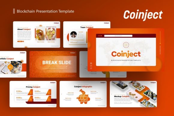 Preview of Blockchain Presentation - Coinject technology presentation template