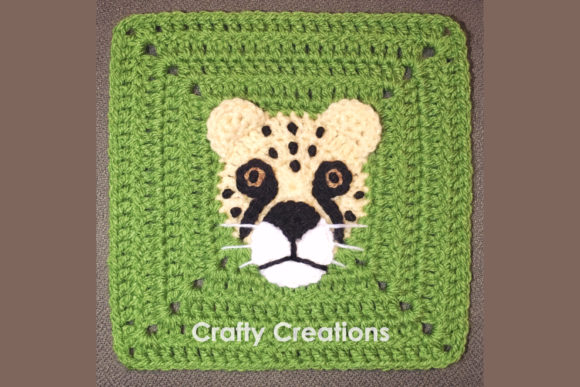 Cheetah Granny Square Crochet Pattern