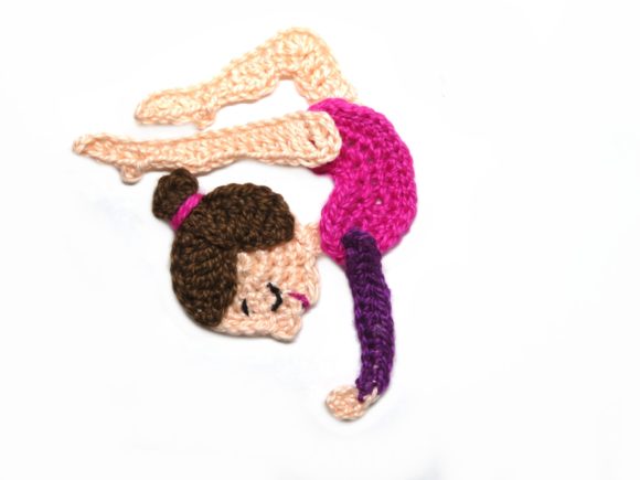Gymnastic 4 Crochet Applique Pattern