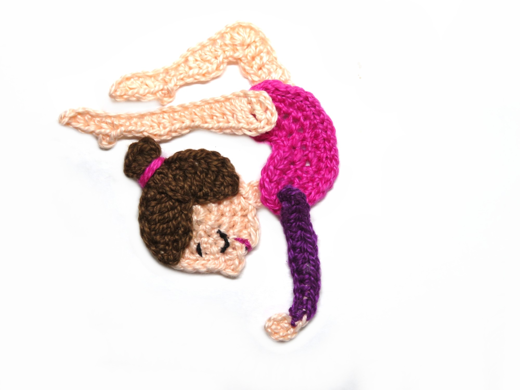Gymnastic 4 Crochet Applique Pattern