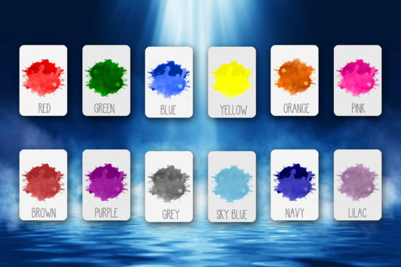 Water Color Affirmation Flashcards Set
