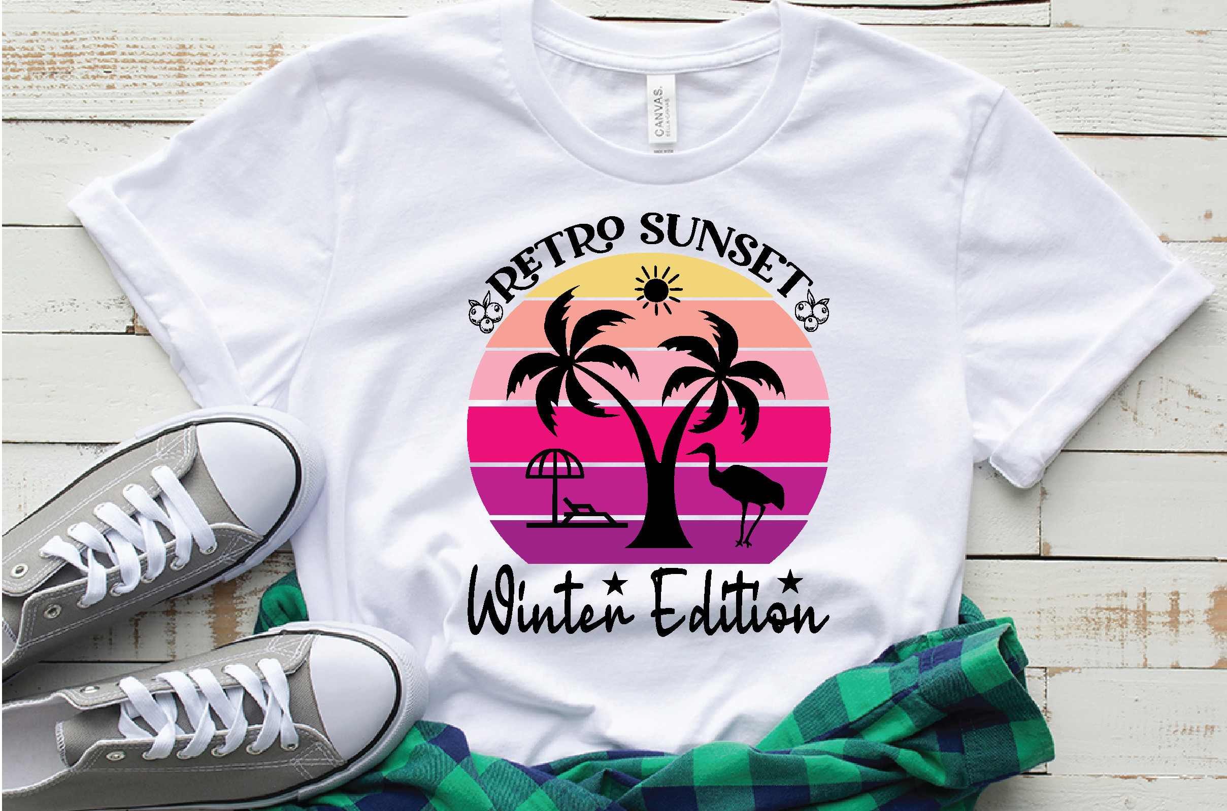 Retro Sunset Winter Edition Svg Graphic by selinab157 · Creative Fabrica