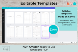 CANVA Budget Planner KDP Template Graphic by Kream Digital · Creative ...