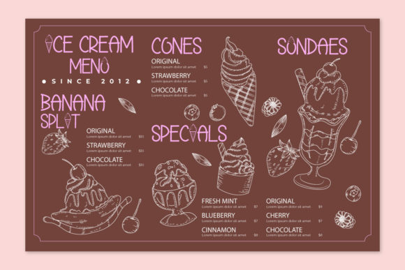 Hello Ice Cream Font PNG with transparent background - Preview 3