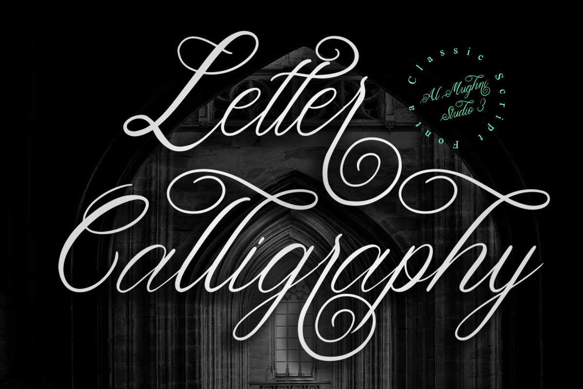 Letter Calligraphy Font by Barra & Beryl Co. · Creative Fabrica