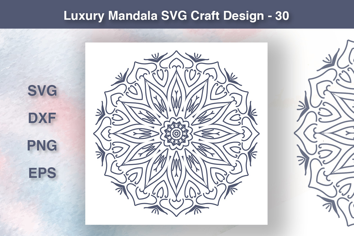 Luxury Mandala SVG Craft Design - 30