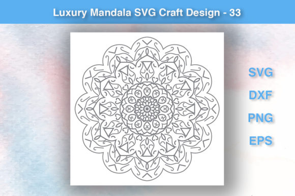 Luxury Mandala SVG Craft Design - 33