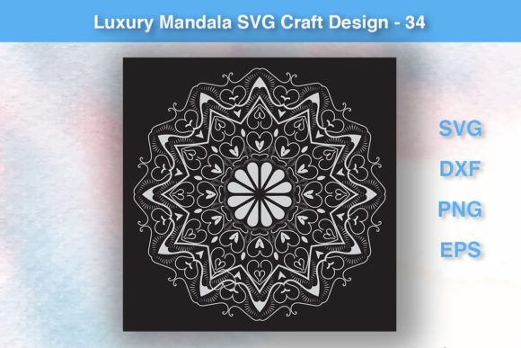 Luxury Mandala SVG Craft Design - 34