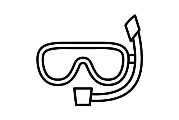 Snorkel Outline Icon Gráfico Ícones Por Maan Icons