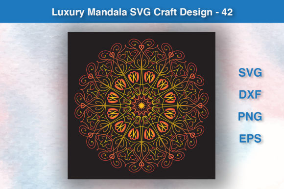Luxury Mandala SVG Craft Design - 42