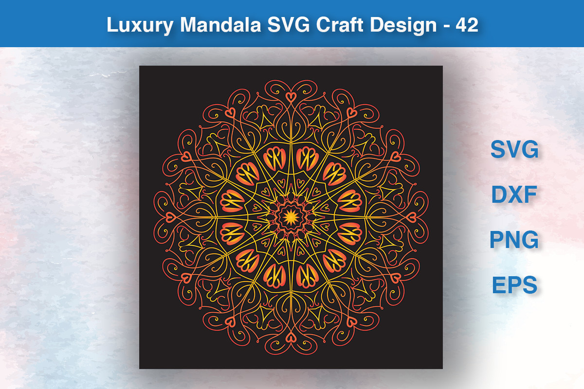 Luxury Mandala SVG Craft Design - 42