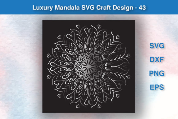 Luxury Mandala SVG Craft Design - 43
