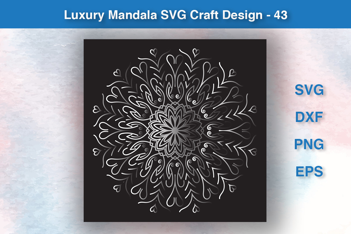 Luxury Mandala SVG Craft Design - 43