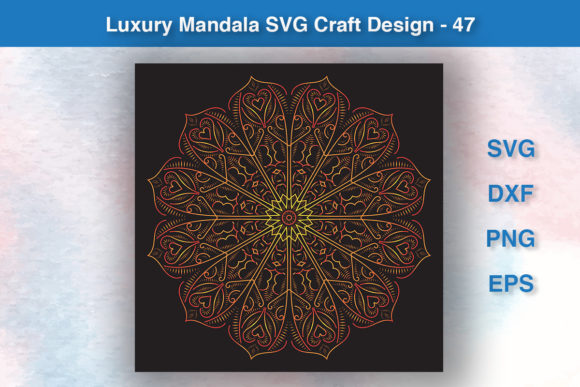 Luxury Mandala SVG Craft Design - 47
