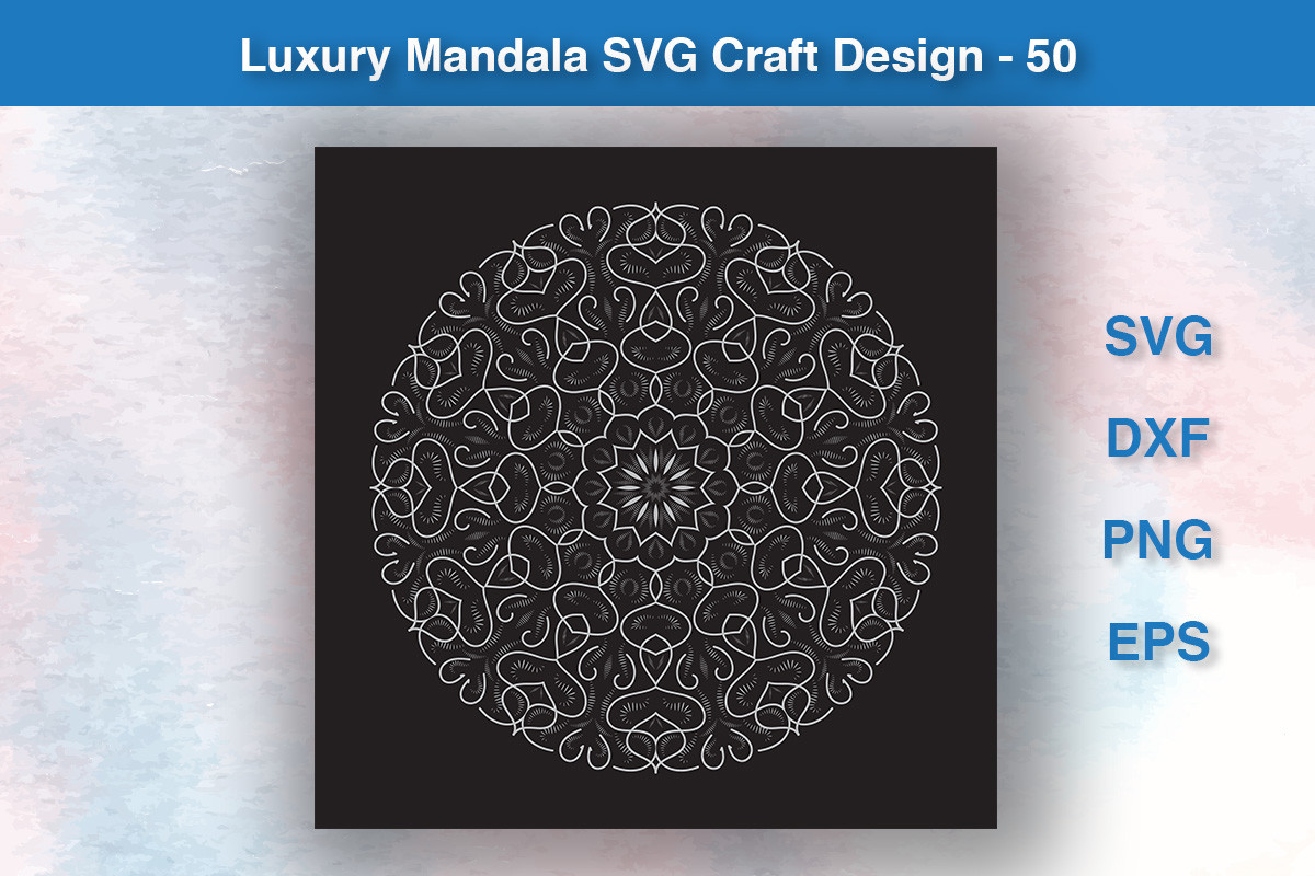 Luxury Mandala SVG Craft Design - 50
