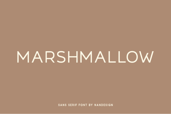 Marshmallow Polices Sans Sérif Police Par Nan Design