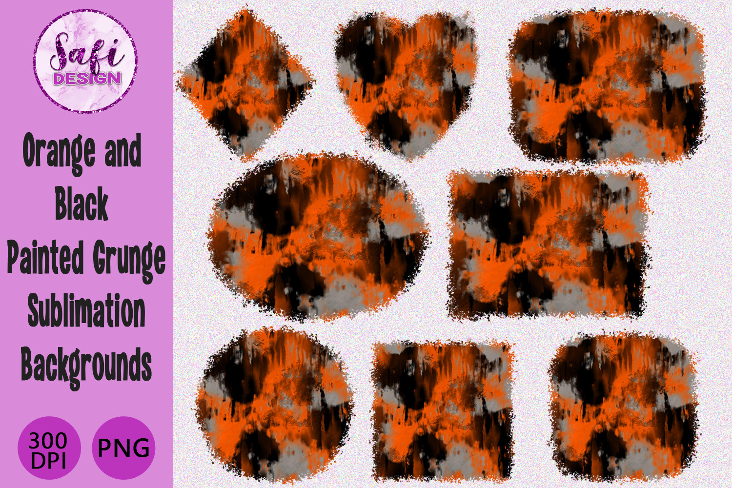 Orange Painted Grunge Sublimation Backgr Graphic by Safi Designs ...