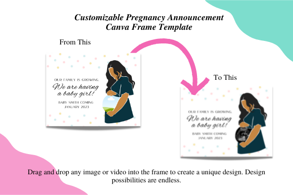 Pregnancy Customizable Canva Template