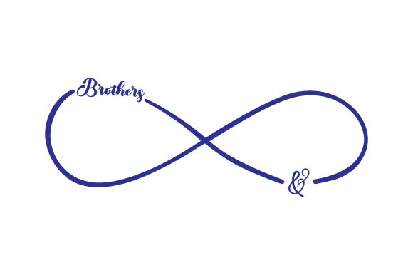 Brothers Infinity Symbol SVG Cut file by Creative Fabrica Crafts ...