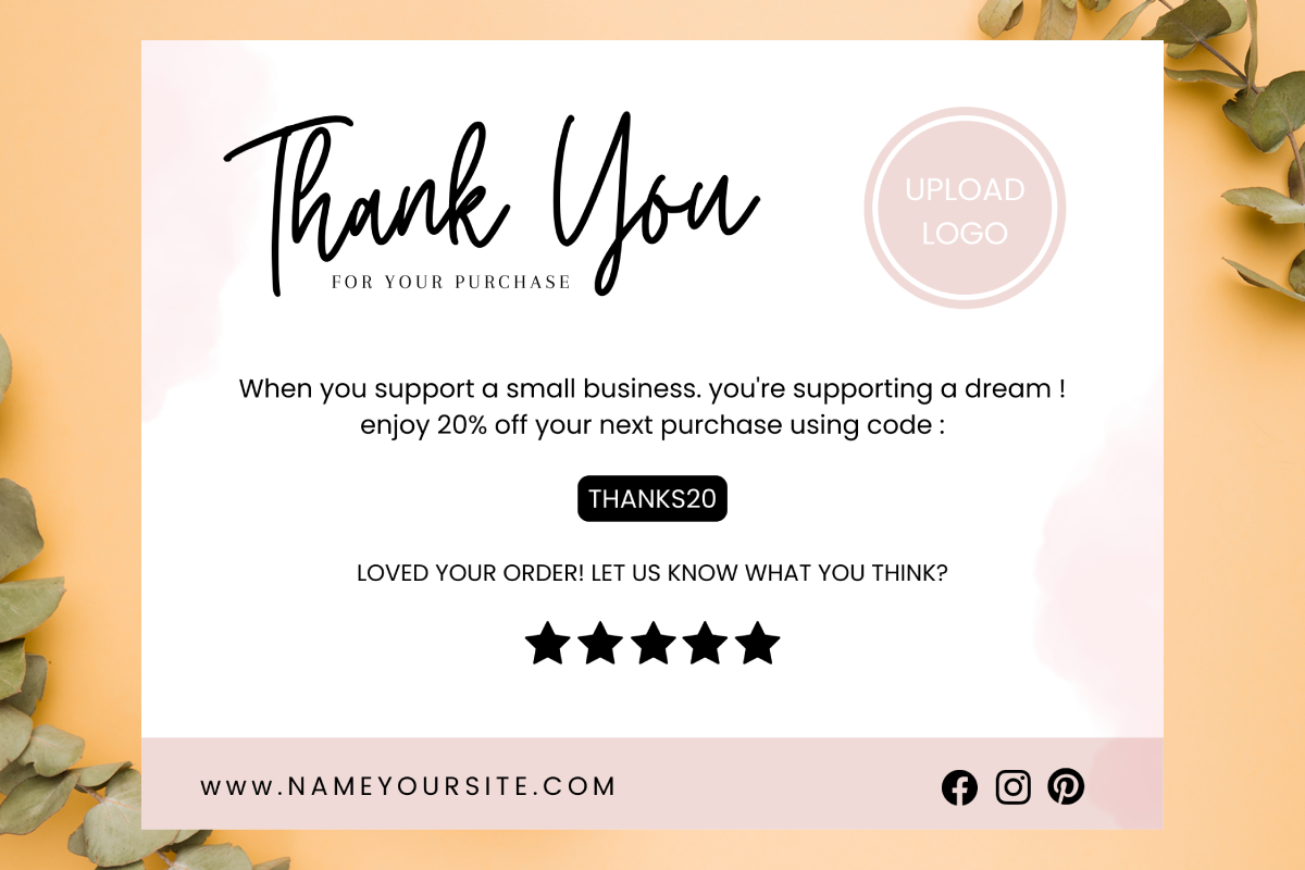 Canva Template Thank You Card 17