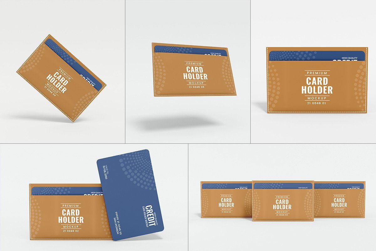 Card Holder Mockup Set Graphic by xvector  Creative Fabrica