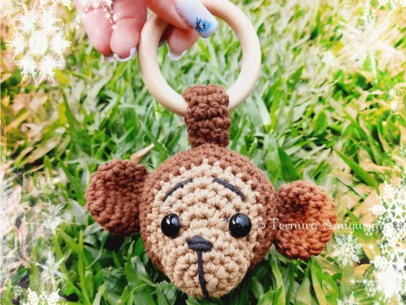 Crochet Pattern Monkey Pendant