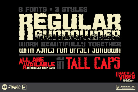 Dracula Vibes Font PNG with transparent background - Preview 2
