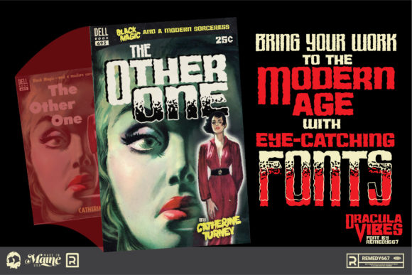 Dracula Vibes Font PNG with transparent background - Preview 3