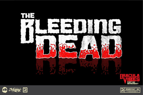 Dracula Vibes Font PNG with transparent background - Preview 6