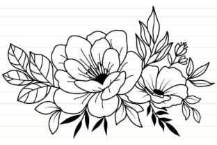 Flowers Svg Bouquet, Flower Svg, Floral Graphic by Tadashop Design ...
