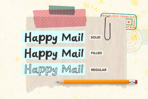 Happy Mail Font - Preview 1