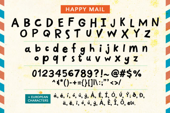 Happy Mail Font - Preview 5