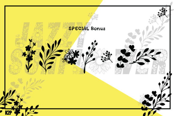 Jazzy Sunflower Font PNG with transparent background - Preview 6