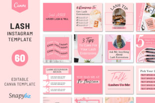 Lash Tech Instagram Canva Post Template Graphic by SnapyBiz · Creative ...
