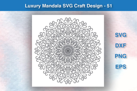 Luxury Mandala SVG Craft Design - 51