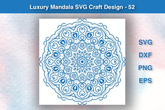 Luxury Mandala SVG Craft Design - 52