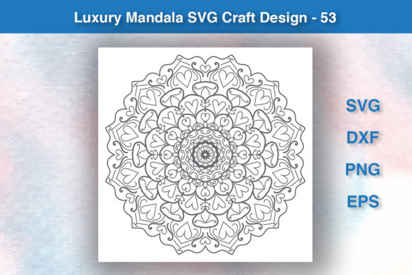 Luxury Mandala SVG Craft Design - 53