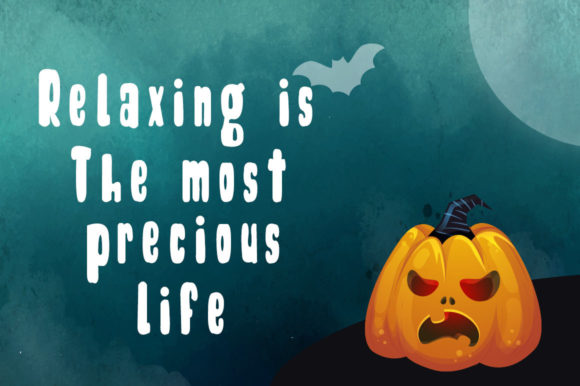 Night Spooky Font PNG with transparent background - Preview 1
