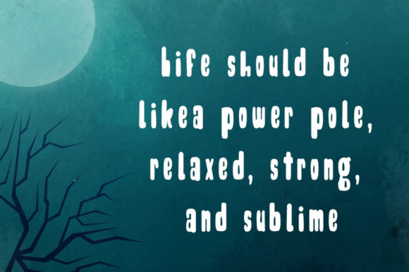 Night Spooky Font PNG with transparent background - Preview 2