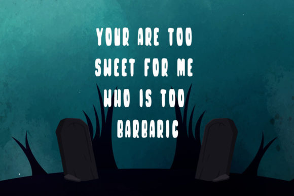 Night Spooky Font PNG with transparent background - Preview 3