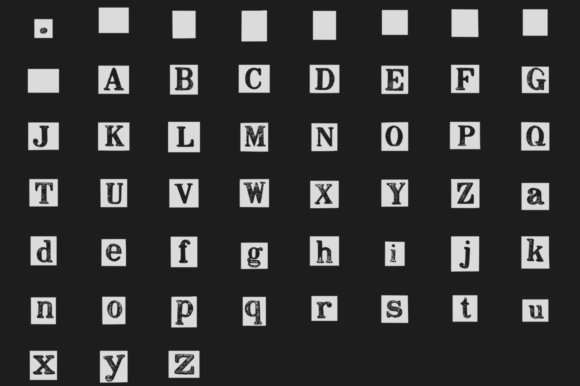 Rough Times Black Font PNG with transparent background - Preview 1