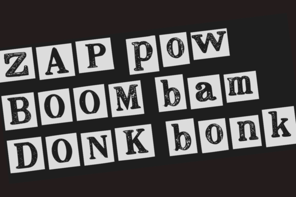 Rough Times Black Font PNG with transparent background - Preview 2