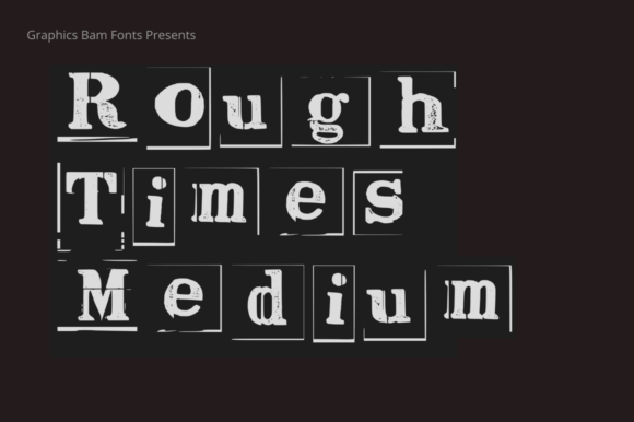Rough Times Medium Font Display Font By GraphicsBam Fonts
