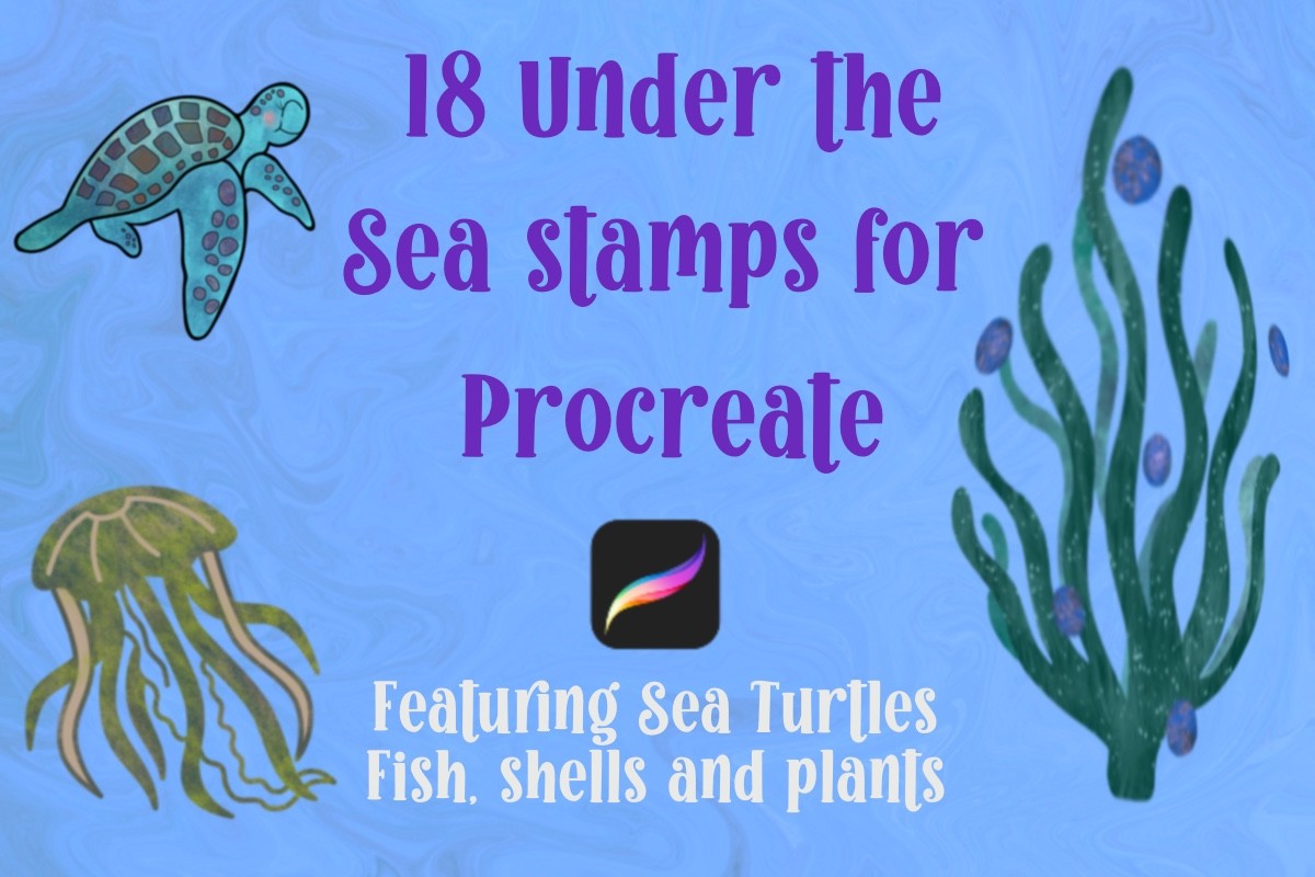18 Under the Sea Stamps for Procreate Graphic by Cedar Rue · Creative ...