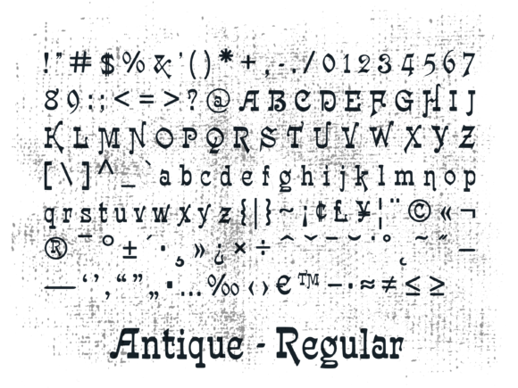 Antique Font - Preview 1