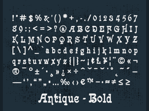 Antique Font - Preview 2