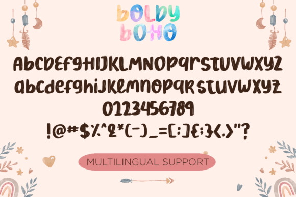 Boldy Boho Font - Preview 4