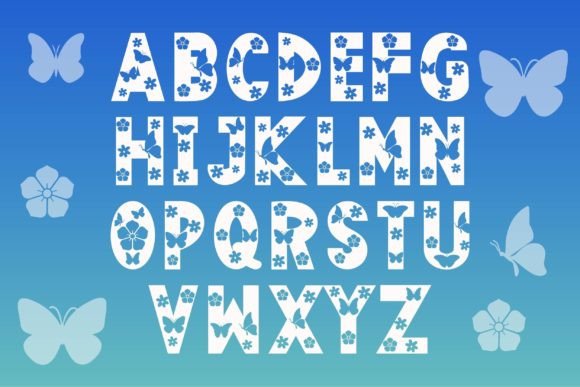 Butterfly Font - Preview 1